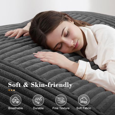 Coussin Géant Convertible en Velours côtelé – Fauteuil Poire XXL pour Salon, Chambre et Jeux – Sac Pouvant Servir de Lit d’Appoint, Doudoune Moelleuse pour Détente Familiale et Lecture – Modèle Révers (1/5)