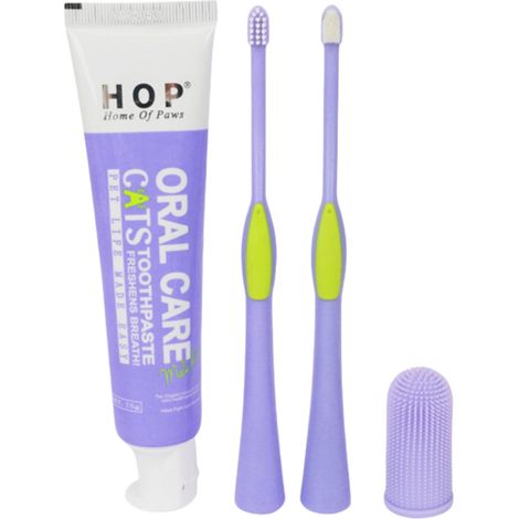 Kit de dentifrice et de brosse à dents pour chat