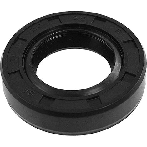 sourcing map Metric Rotary Shaft Oil Seal 20x35x8mm TC Double Rubber Lips Black (1/2)