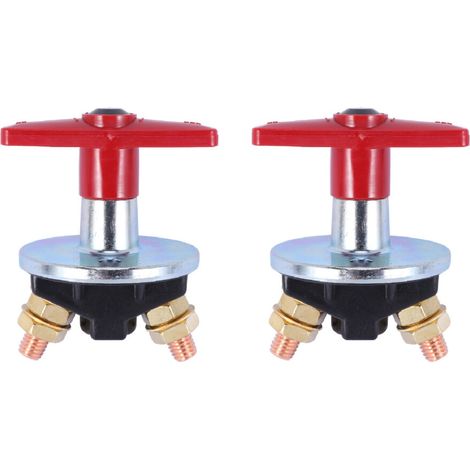 2X Isolateur de Batterie à Clé Fixe de 1500 Amp Interrupteur D'ArrêT Coupé Interrupteur ÉLectrique 12V / 24V Commutateur ÉLectrique Robuste (1/2)