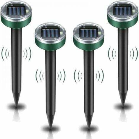 Répulsif solaire à ultrasons pour rats, 4 pièces, Anti-rongeur, étanche IP65, répulsif pour rats de jardin