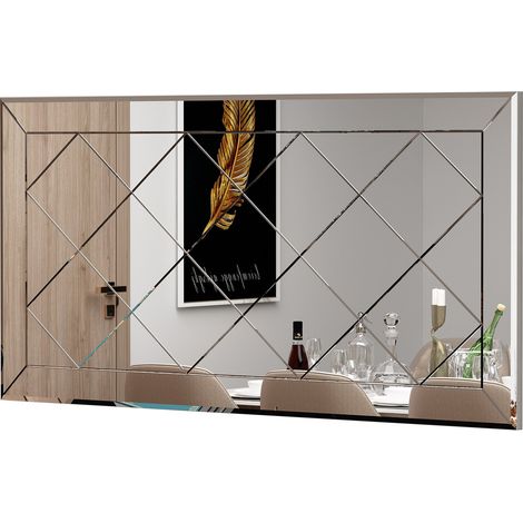 Holzspiegel "Pauli" - 120 x 60 cm - Weiß