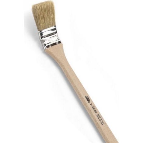Brosse radiateur Gava 59/I 30 mm en poils blonds purs Brosse radiateur avec manche en bois Made in Italy Setola bionda 30 mm