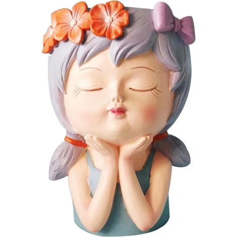 Petits pots de fleurs blancs de 12,5 cm avec indicateur de niveau d'eau (1/5)