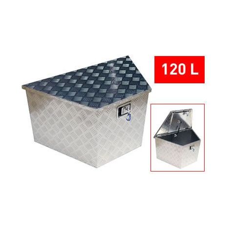Coffre de flèche de remorque - Coffre de chantier - 120 litres