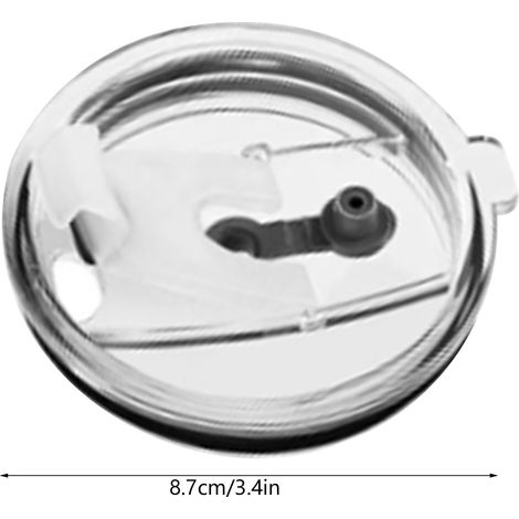 Couvercle transparent hermétique pour mug isotherme, anti-éclaboussures et anti-fuites, pratique et sûr, idéal pour le bureau et les voyages. 590 ml (20 oz), diamètre intérieur 80 mm (3,1 po), diamètr