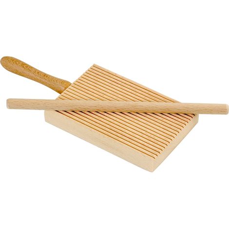 Elettro Center Art.298 Rigagnocchi con Asta per Garganelli, Legno, Beige (1/4)