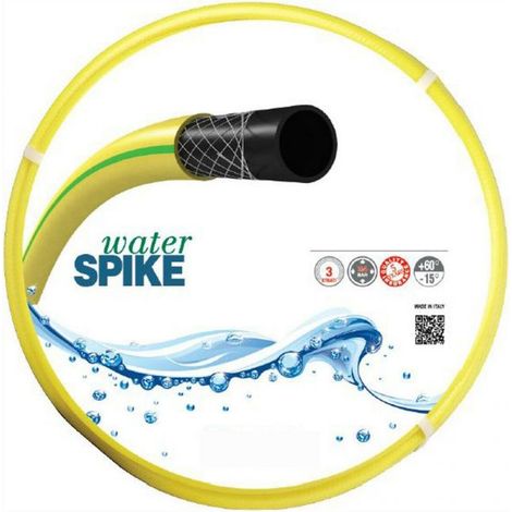 TUBO WATER SPIKE GIALLO 1/2" - 20M - 3 STRATI - CON KIT RACCORDI E LANCIA (1/2)