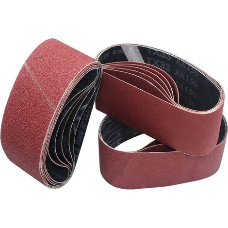 15 Pièces bandes abrasives 65 x 410 mm, (grain 40 80 120 150 240) bandes abrasives pour le bois, la peinture