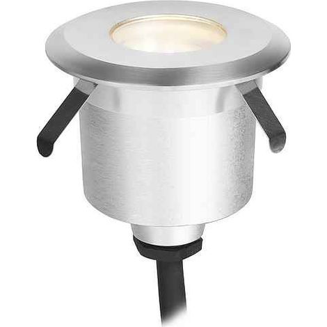 Senya Foco Empotrable de Suelo y Pared LED IP65 de 4cm de Diámetro. LED 1W Blanco Cálido 3000K. Foco Empotrable Exterior de Aluminio para Señalizar Caminos , Escaleras y Rodapiés (1/5)
