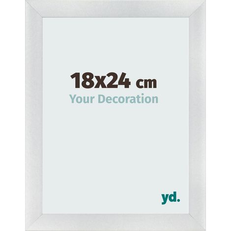 yd. - Cadre photo 18x24 - Argent Mat - MDF - Pisa (1/5)