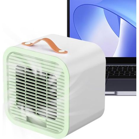 Ventilatore portatile, climatizzatore, personale, portatile, ricaricabile, 3 velocità, per l'estate, casa, viaggi, campeggio all'aperto (1/5)