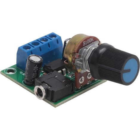 Carte d'amplificateur ultra-mini LM386, 3 V-12 V, 0,5 W-10 W, faible consommation d'énergie et bruit, pour systèmes audio DIY. (1/5)