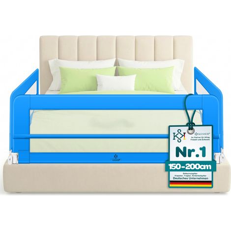 KESSER® Barrière de lit pour enfant - 100 cm, bleu (1/5)
