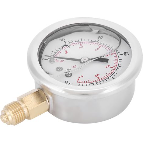 Manomètre à huile radial Y60 1/4 BSP TSPGG6047bar pour mesure de pression (1/5)