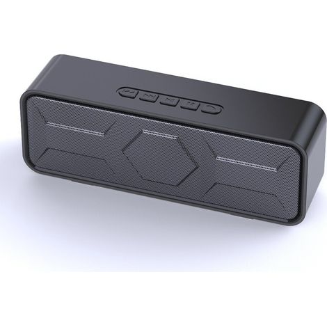 Mini Bluetooth haut-parleur bouton de conception radio fonction Noir (1/5)