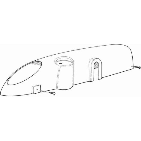 BPCOR02.4540 Capot moteur OTTO Pièce de rechange d'origine NICE BPCOR02.4540