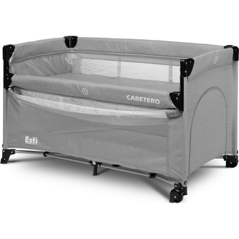 Caretero Esti lit parapluie pliable gris pour bébé