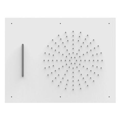 Douche acier inoxydable de tête anticalcaire 2 types de jet (Pluie/Cascade). 500 - TRES 29997001BM