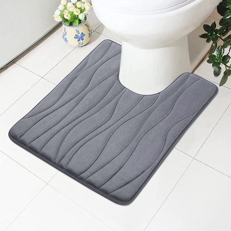 U-förmige WC-Sitzmatte – 50 x 60 cm, dunkelgrau (1/5)
