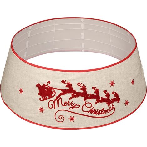 Jupe de sapin de Noël, orignal tirant un tablier de sapin de Noël, décoration (1/5)