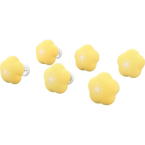 16 pièces attaches housse de couette forme fleur amovibles anti-glisse épingles pinces jaune rideau couverture (1/5)
