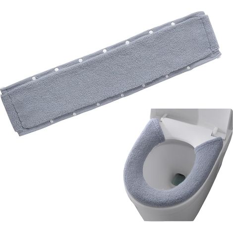 Toilet Seat Cover de Toilette Gris Foncé, Tapis de Siège de Toilette Épaissie, Housse de Siege de Toilette WC en Matériau Polyester, Haute Élasticité, Adaptée aux Sièges de Toilette
Marque : JURENEE (1/5)