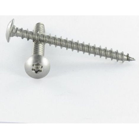 Vis Penture 6X40 TORX T30 Filetage total Inox A4-400 pièces
