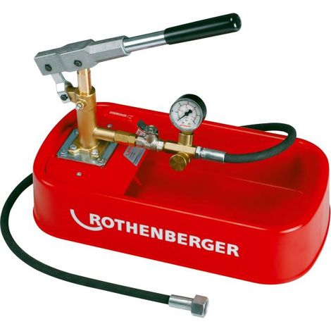 Bomba de ensayo manual Rothenberger RP30 0 - 30 bar 20 ml / carrera ( 61130 )