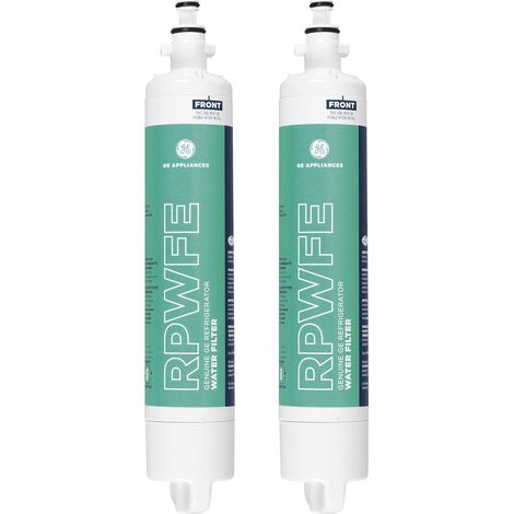 RPWFE 2er-Pack Kühlschrank-Wasserfilter – Reduziert Blei, Chlor und 50 weitere Verunreinigungen, einfache Installation, hält 6 Monate