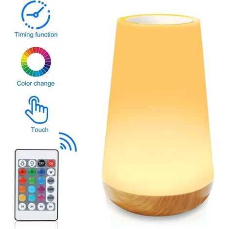Luz nocturna - 10 cm - RGB - Inalámbrica con mando a distancia (1/5)