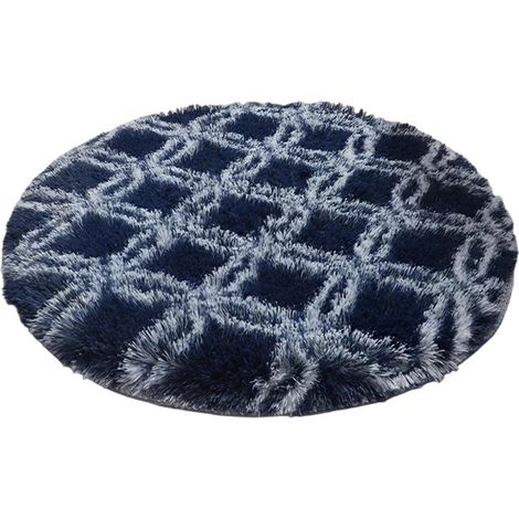 Tapis Rond - Fourrure Synthétique - 80 Cm De Diamètre - Antidérapant - Pour Chambre D Enfant Et De Bébé - 1 Pièce (1/5)