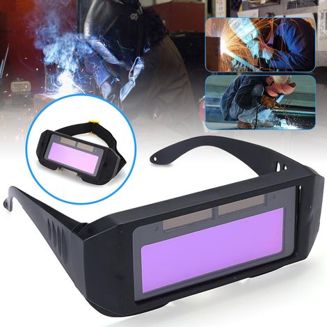 Solar-powered auto-darkening welding mask, safety eye protection helmet, welder's goggles (1/5)