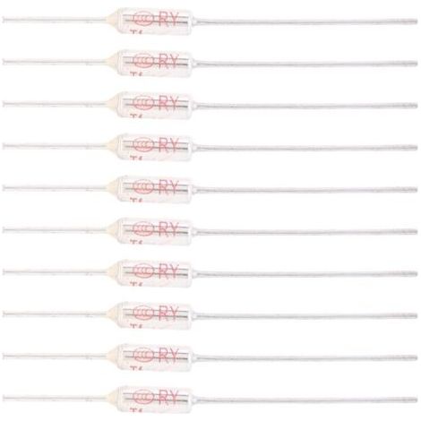 10pcs Métal Shell Fusible Thermique Coupure 250vac 10a Fusible De Température Tf 72-250℃77℃ Produits Électriques Ménagers Ou Industriels (1/4)