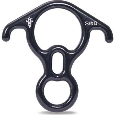 40KN Aluminum Magnesium Alloy 8 Descender for Climbing, Recall, Height Relief and Mountaineering - Insurance Device for Climbing and Rescue Equipment (1/5)