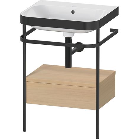 Duravit Happy D.2 Plus c-bonded Set avec console métallique et
