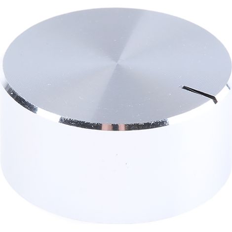 Bouton de potentiomètre RS PRO, Axe de 6.4mm, Diamètre de 29mm, Vis sans tête ( Prix pour 1 )