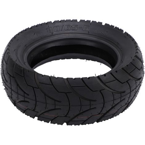 Pneu de remplacement 80/65‑6 pour trottinette électrique, roue avant et arrière, en caoutchouc à absorption des chocs, pour tout-terrain. (1/5)