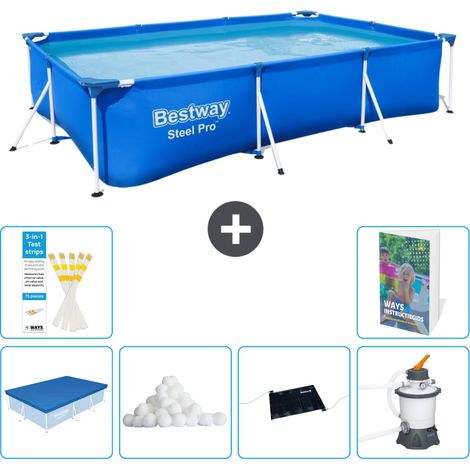 Bestway Steel Pro Rechteckig - 300x201x66 cm - 7-teilig  S12 (1/5)