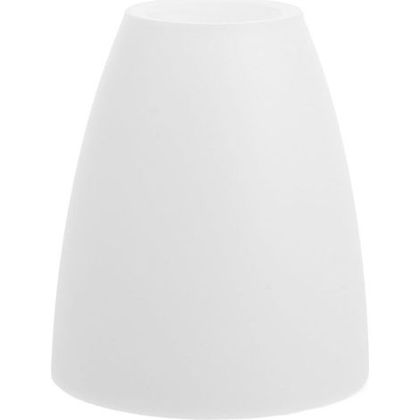 Schlichter weißer Lampenschirm aus Kunststoff, flaches Design mit zentraler Öffnung, 42 mm, für Tisch- und Deckenlampen, Inneneinrichtung (1/4)