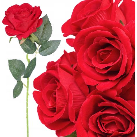 CV17916-10 ROSA SINGOLA VELLUTO LIKE A LIFE BORDEAUX ARTIFICIALE