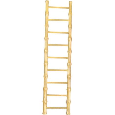 Mini échelle miniature décorative, accessoire pour maison de poupée, jardin féérique, chambre, bureau, étagère-Yellow 9 Step (1/5)