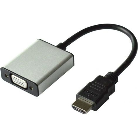 Adattatore Hdmi-Vga M/F + Audio con Cavo (1/4)