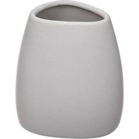 Gobelet Salle de Bain en Céramique "Silk" 9cm Blanc