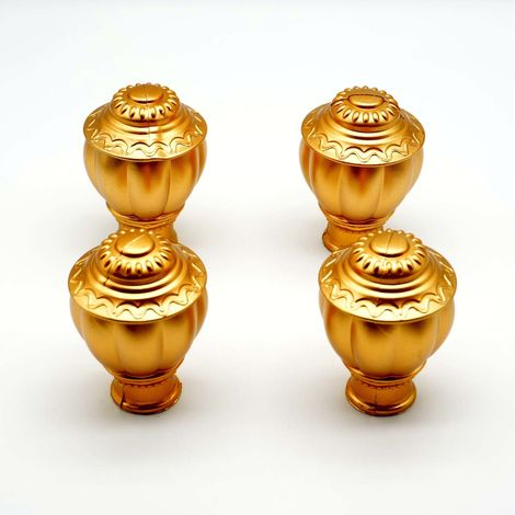 European style 28 curtain rod head decorative auxiliary Roman column accessory connector head cover with plastic decorative ends (1/5)