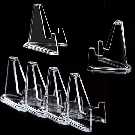 Bardusch-20 mini chevalets transparents en acrylique pour médailles, cartes, montres et images (1/5)