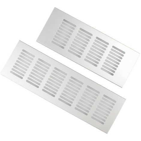 BUNTHAUS 2PCS Grille de Ventilation Rectangulaire, Grille D'aération Rectangulaire, Grille D'aération, Grille Ventilation Rectangulaire, Grille d Aeration Rectangulaire pour une Ventilation Idéale 80 (1/5)