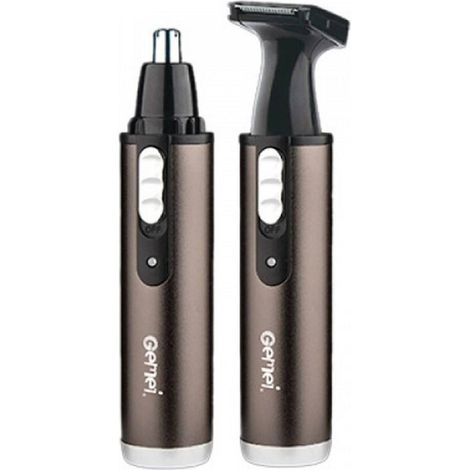 TRADE SHOP - Trimmer Gm3112 2in1 Rifinitore Regolatore Per Naso Orecchie Batteria Ricaricabile - (1/5)