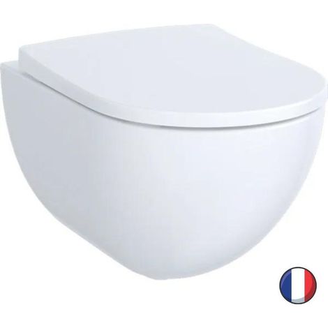 Inodoro suspendido GEBERIT Acanto rimless aerodinámico + asiento (1/5)