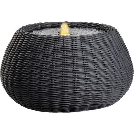 Fontana Solare in Poliresina Ø53 h.28cm colore Antracite